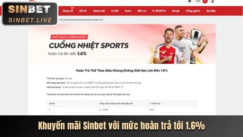 Banner khuyến mãi cá cược thể thao